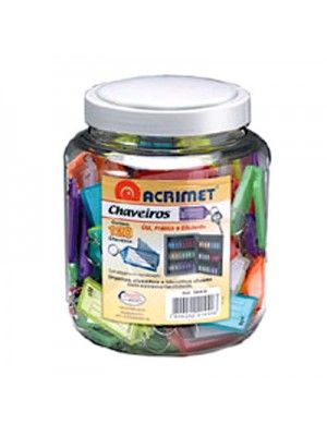 Chaveiro Cores Pote C/ 120 Unidades Modelo 144.0 Acrimet 