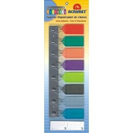 Suporte Organizador De Chaves C/ 8 Chaveiros Modelo 143.0 Acrimet 