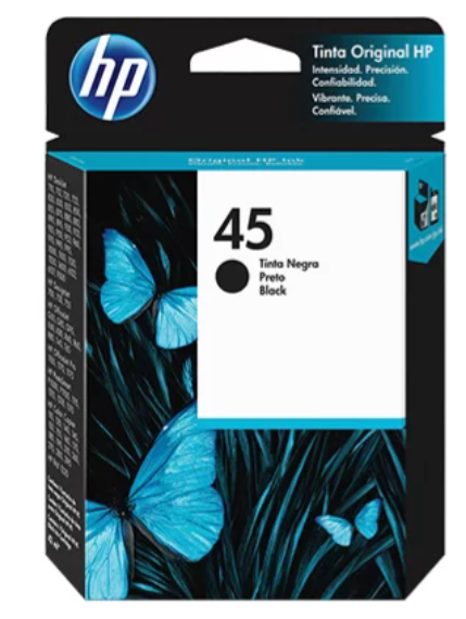 Cartucho Original Hp45 51645al Preto Hp