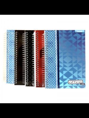 Caderno Espiral Capa Dura 1/4 C/ 96 Folhas Brimpress 