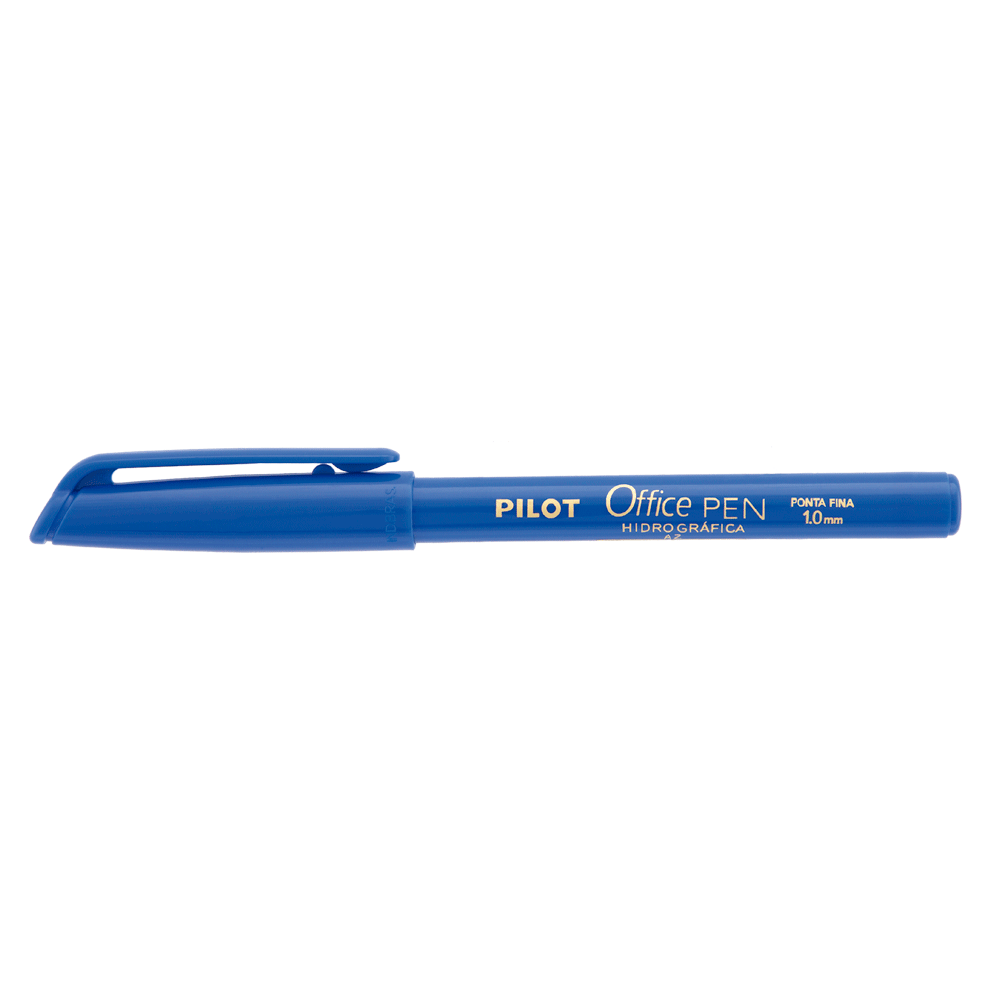 Caneta Hidrográfica Office Pen Azul 1.0 Pilot