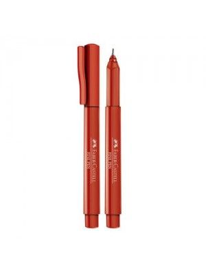 Caneta Fine Pen Vermelha Faber Castell