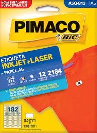 Etiqueta Inkjet/laser A5q-813 C/ 2184 Pimaco