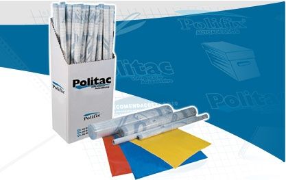 Plástico Auto Adesivo Cristal Com 25 Mts Politac