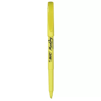 Pincel Marca Texto Brite Liner Amarelo Bic