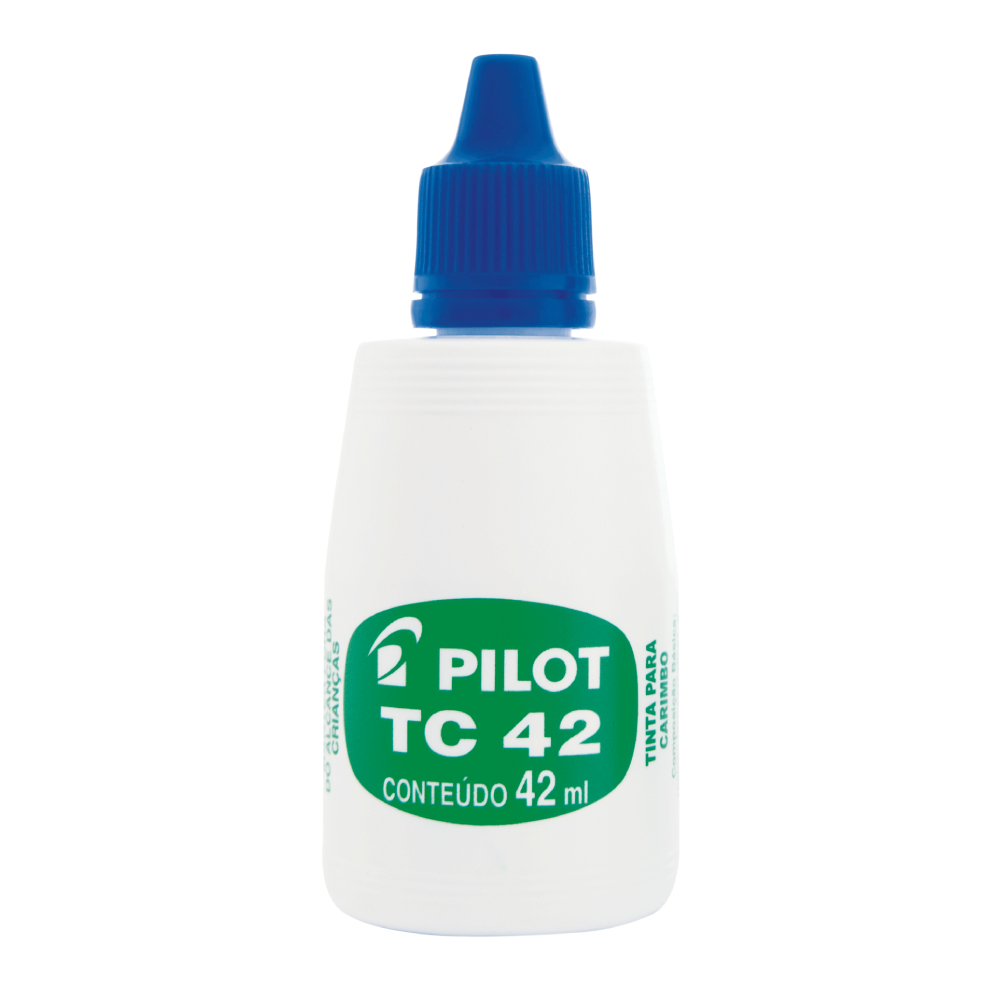 Tinta Carimbo Borracha Tc-42ml Azul Pilot