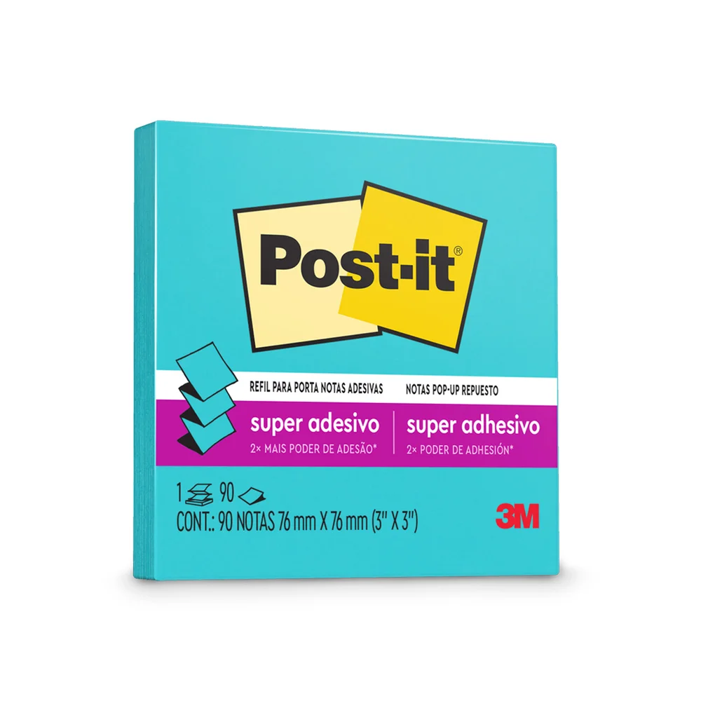 Refil Porta Notas Pop-up Céu Azul R330 - 90 Folhas Post-it 3m - 1 Bloco
