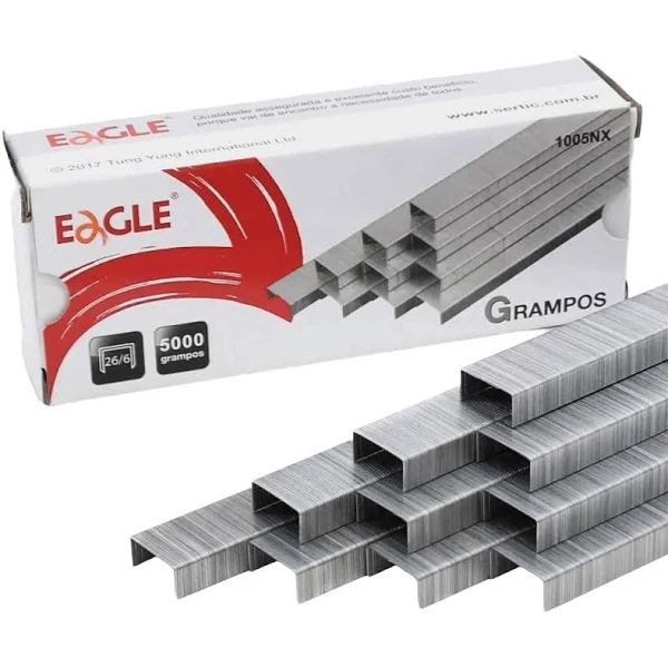 Grampo Galvanizado 26/6 C/ 5000 Unidades Eagle 