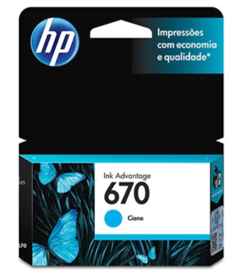 Cartucho Original Hp670 Cz114ab Ciano Hp