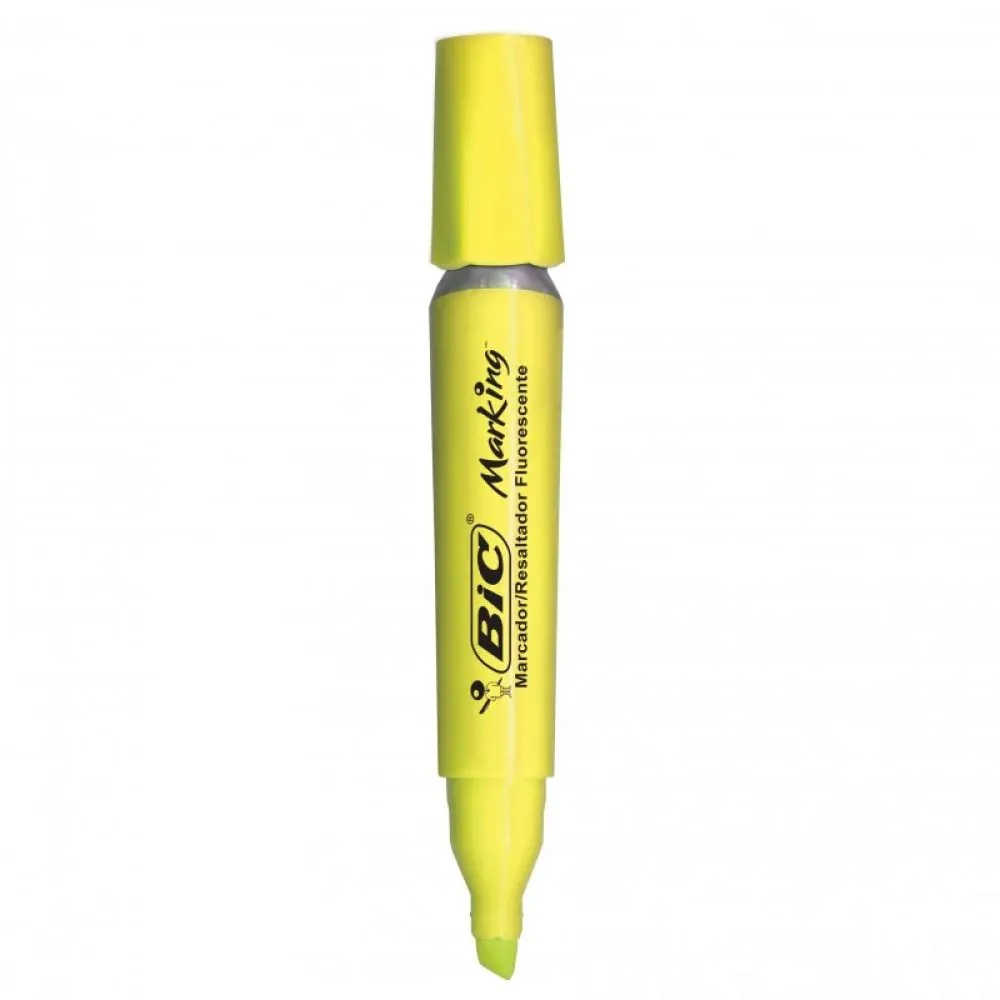 Pincel Marca Texto Jumbo Amarelo Bic