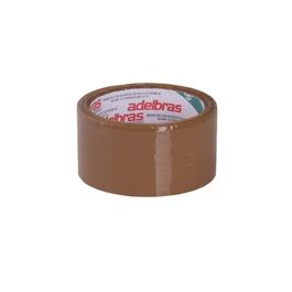 Fita Adesiva Qualitape 48mm X 100m Marrom Adelbras