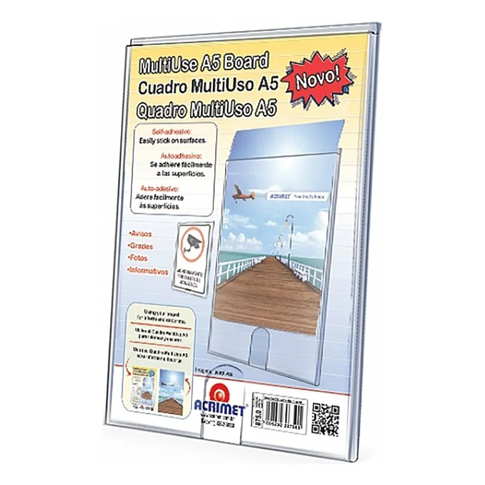 Quadro De Aviso Multiuso A5 875 Cristal Acrimet 