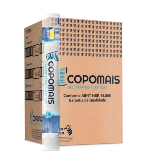 Copo De Água PS Branco C/2500 Unidades 200ml Danubio/Copomais 