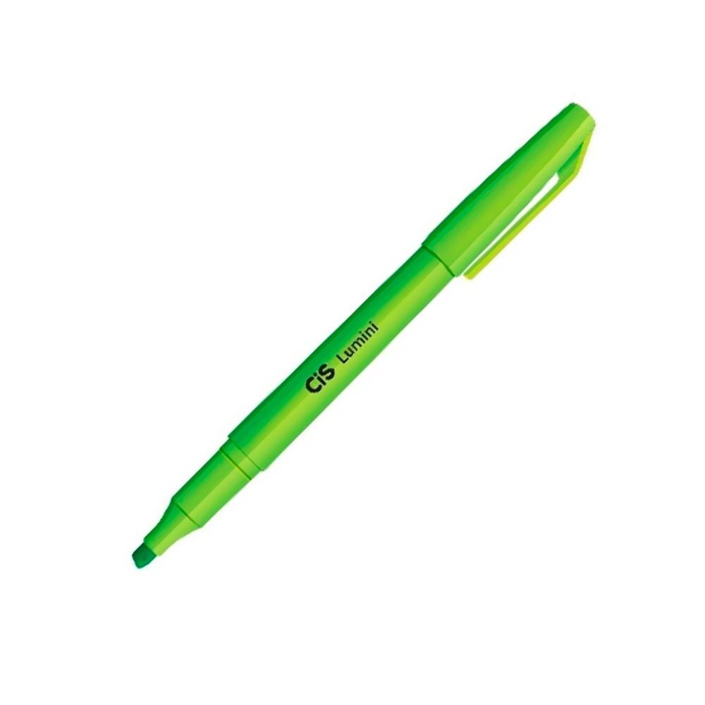 Pincel Marca Texto Verde Lumini Cis