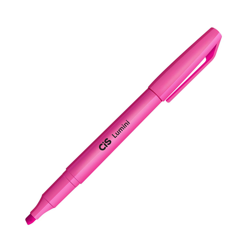 Pincel Marca Texto Rosa Lumini Cis