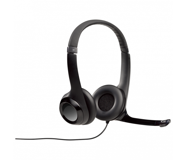 Fone Headset Com Fio USB H390 Preto Logitech 