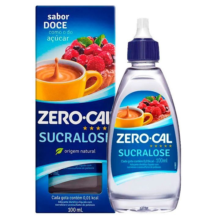 Adoçante Líquido Sucralose 100ml Zero Cal 