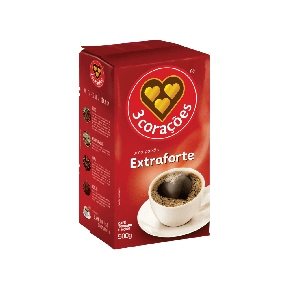 Café A Vácuo Extraforte 500g 3 Corações