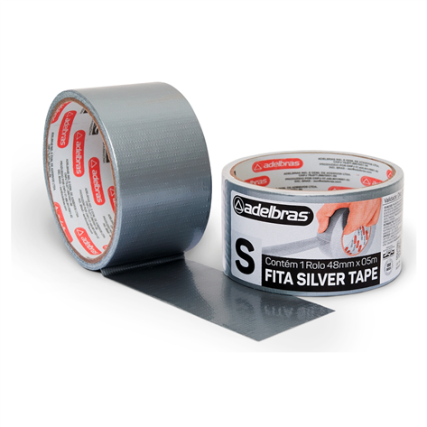 Fita Adesiva Silver Tape 48mm X 50m Adelbras 