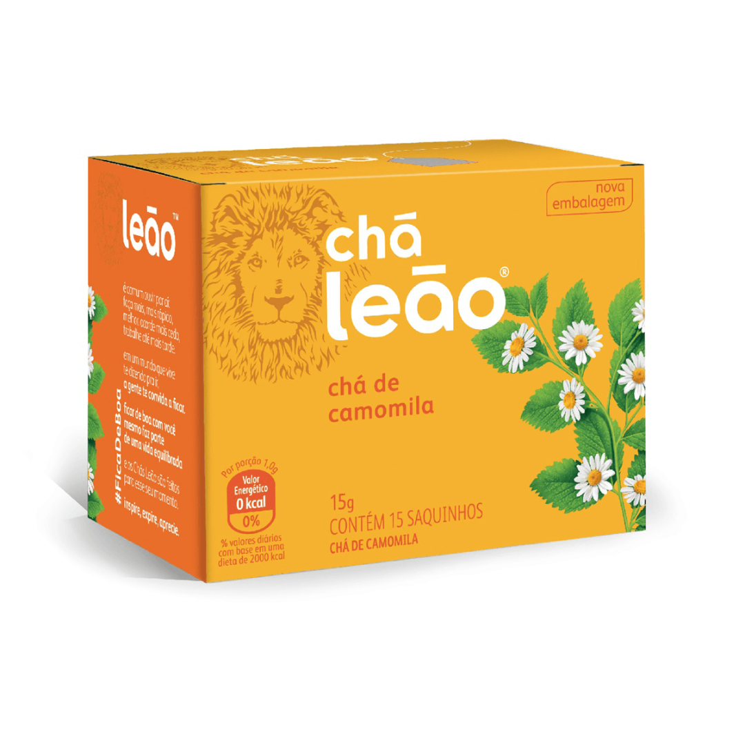 Chá Mate Leão Premium Camomila C/ 15 Sachês 15g 