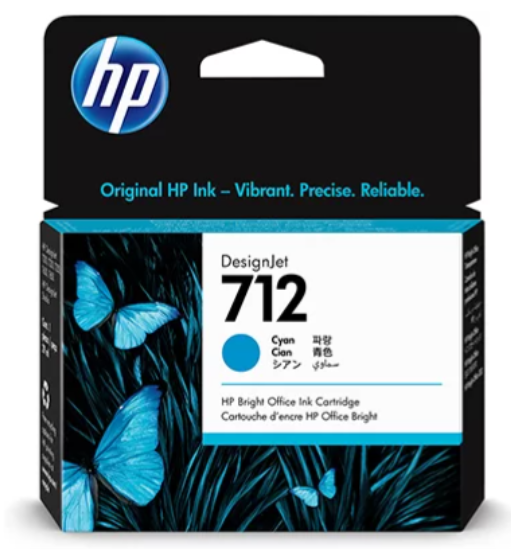 Cartucho Original Hp712 3ed67a Ciano Hp