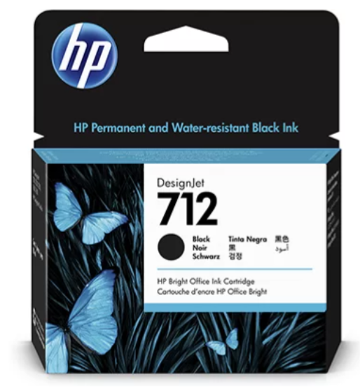 Cartucho Original Hp712 3ed71a Preto Hp