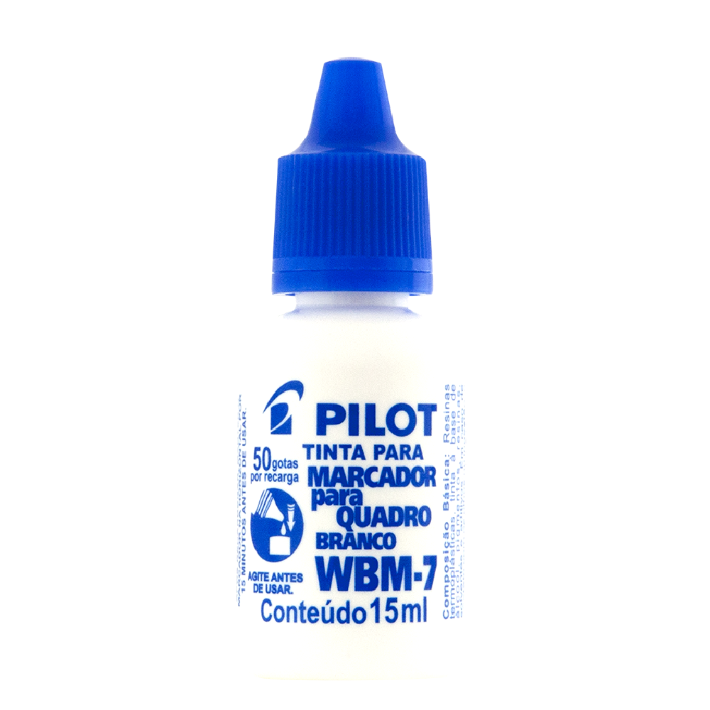 Tinta Para Pincel Quadro Branco Wbm-7 Azul 15ml Pilot