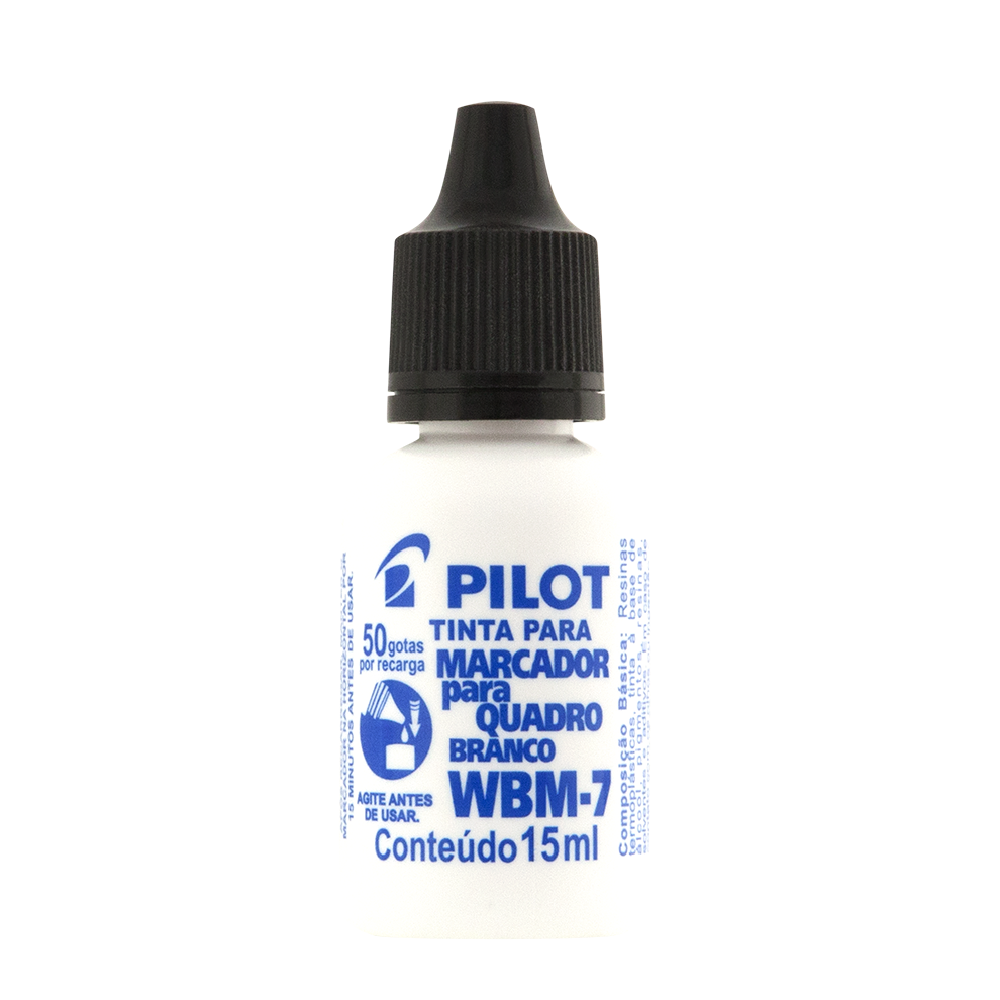 Tinta Para Pincel Quadro Branco Wbm-7 Preta 15ml Pilot