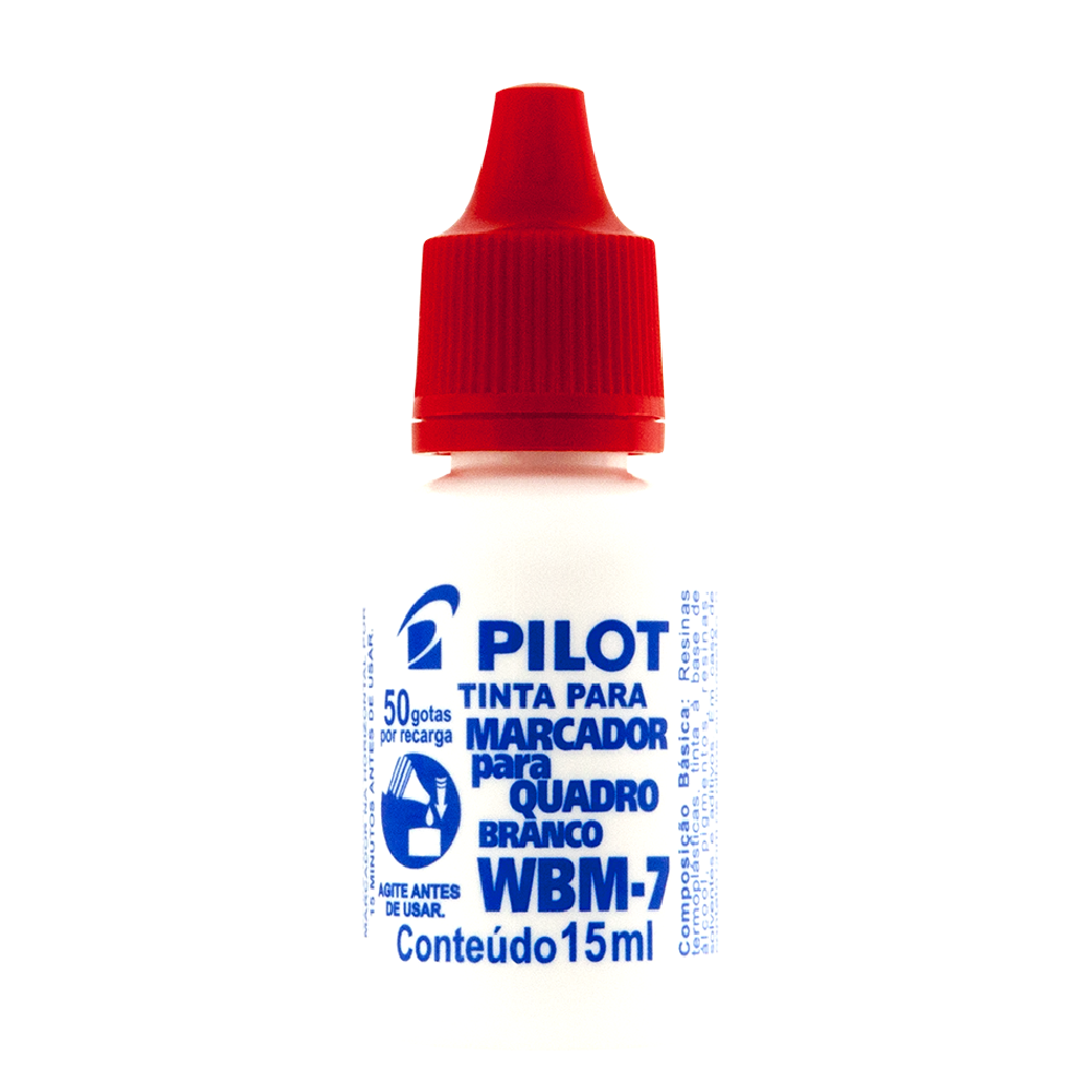 Tinta Para Pincel Quadro Branco Wbm-7 Vermelha 15ml Pilot