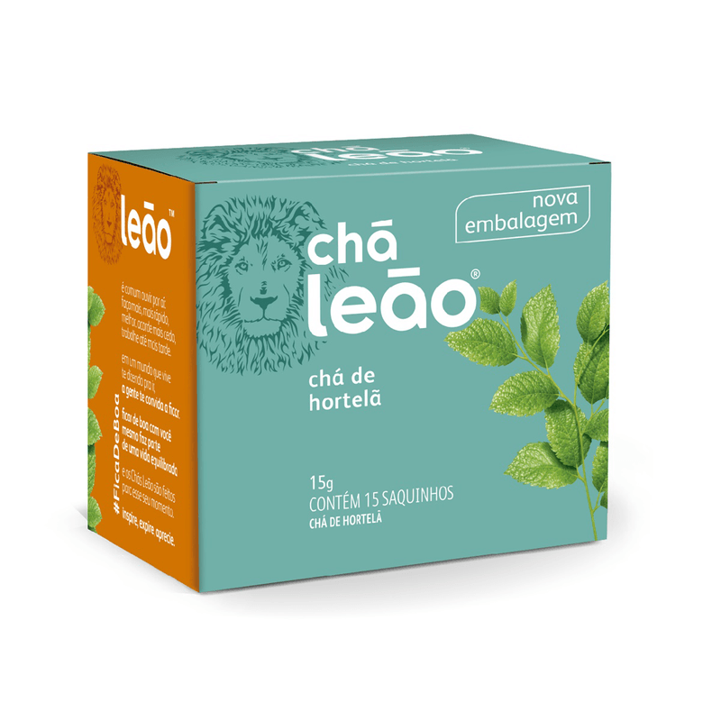 Chá Mate Leão Premium Hortelã C/ 15 Sachês 15g 