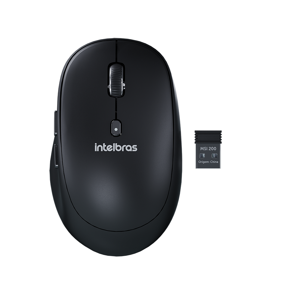 Mouse Intelbras Msi200 Sem Fio Usb Preto - Wireless