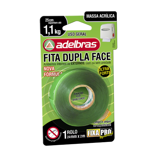 Fita Dupla Face Silicone 24x2m Adelbras 