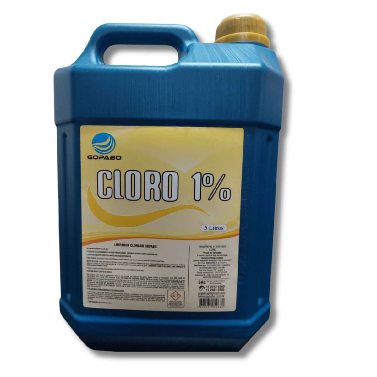 Cloro 1% (limpador A Base De Cloro) 5l Gopabo