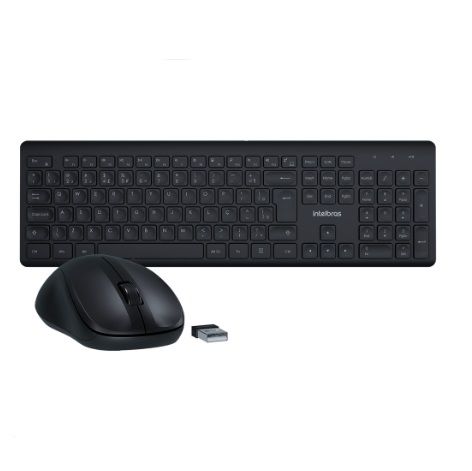 Kit Mouse E Teclado Sem Fio CSI50 Preto Intelbras 