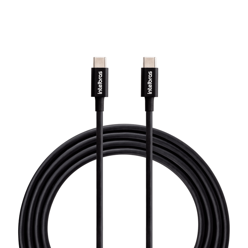 Cabo USB-C/USB-C PVC Preto 12PP Intelbras 