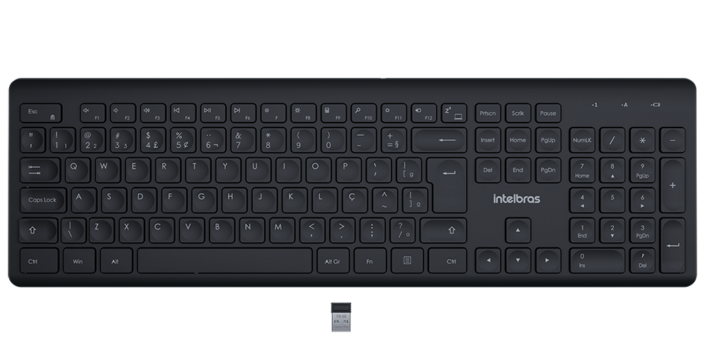 Teclado S/ Fio USB Preto TSI 50 Intelbras 