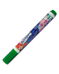 Caneta P/ Tecido 513 Verde Musgo Acrilpen Acrilex