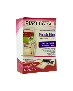 Plástico Para Plastificação A4 220mm X 307mm 0,07 C/ 100 
