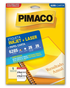 Etiqueta Inkjet/laser 6285 C/ 25 Pimaco
