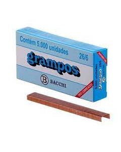 Grampo 26/6 Cobreado Cx C/5000 Bacchi