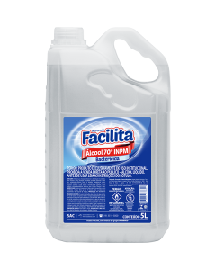 Álcool Líquido 70 Hospitalar 5l Facilita Audax