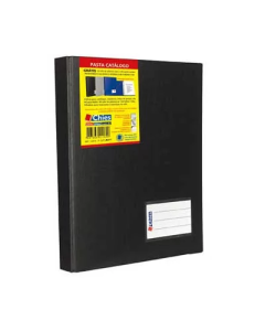 Pasta Catálogo Ofício 1275 Preta C/ 25 Envelopes Chies