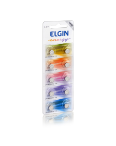 Bateria Alcalina LR41 1,5V (Un) Elgin 