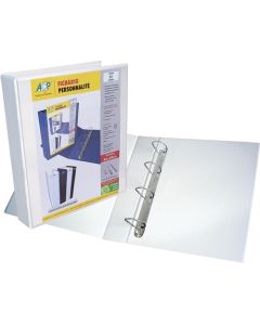 Fichário A4 Revestido C/ 4 Argolas 4754 Branco Acp