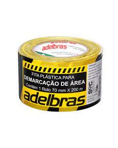 Fita Para Demarcação De Área 70mm X 200m Zebrada Adelbras