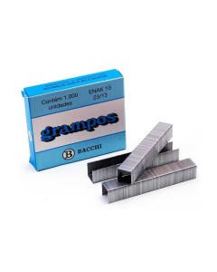 Grampo Galvanizado Enak 13 23/13 C/ 1000 Unidades Bacchi