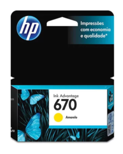Cartucho Original Hp670 Cz116ab Amarelo Hp