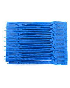 Lacre Malote De Trava PP 23cm Azul C/100 Unidades 