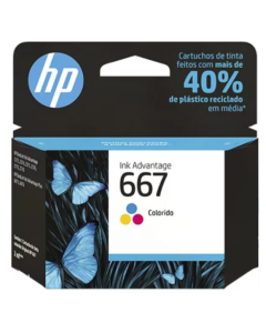 Cartucho Original Hp667 3ym78ab Colorido Hp