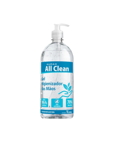 Álcool Gel 70 C/ Pump 1l (880g) All Clean Audax